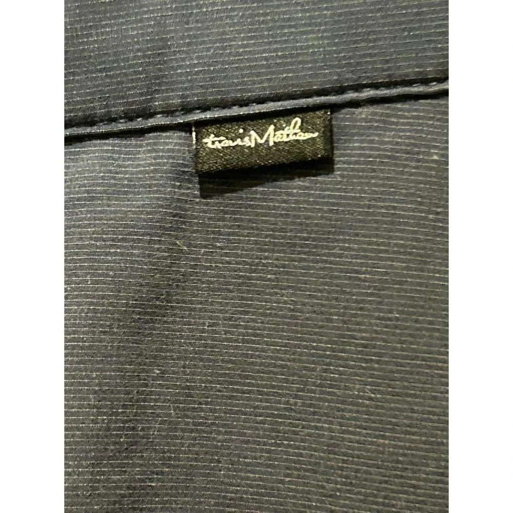 TravisMathew Beck Golf Shorts Mens 38 Navy Blue Stretch Flat Front Performance